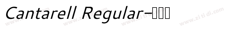 Cantarell Regular字体转换